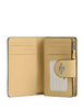 Coach Medium Corner Zip Wallet With Floral Print Washed Yellow