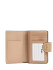Coach Medium Corner Zip Wallet With Signature Canvas  Dark Natural 