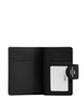 Coach Medium Corner Zip Wallet With Signature Rivets Black