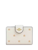 Coach Medium Corner Zip Wallet With Star Print Chalk