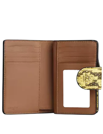 Coach Medium Corner Zip Wallet Yellow