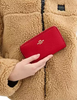 Coach Medium Id Zip Wallet Bold Red