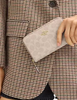 Coach Medium Id Zip Wallet In Signature Canvas Sand Chalk