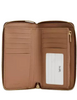 Coach Medium Id Zip Wallet In Signature Canvas Tan Brown
