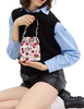 Coach Mini Bucket Bag With Cherry Print Chalk