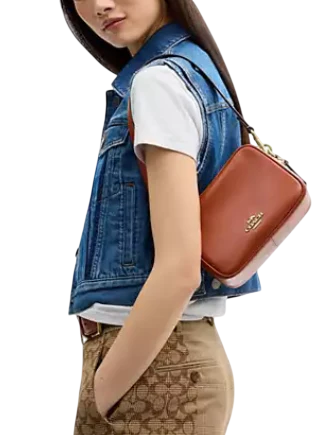 Coach Mini Carey Crossbody Bag Cinnamon