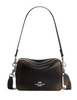 Coach Mini Carey Crossbody Bag In Loved Leather Black Brown