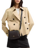 Coach Mini Carey Crossbody Bag In Signature Canvas Walnut Brown