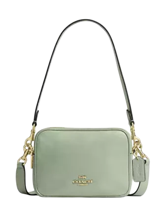 Coach Mini Carey Crossbody Bag Light Pistachio