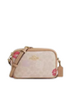 Coach Mini Jamie Camera Bag In Signature Canvas With Lips Print Sand