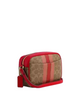 Coach Mini Jamie Camera Bag In Signature Canvas With Stripe Tan
