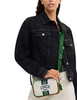 Coach Mini Jamie Camera Bag In Signature Canvas With Varsity Stripe  Chalk Kelly 