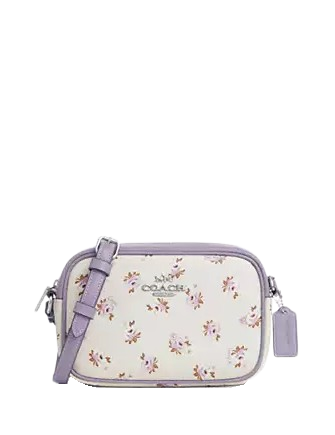Coach Mini Jamie Camera Bag With Floral Print Chalk