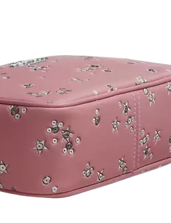 Coach Mini Jamie Camera Bag With Star Print Dusty Pink