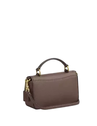 Coach Mini Josie Top Handle Bag Dark Stone