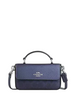 Coach Mini Josie Top Handle Bag In Signature Canvas Blue Navy 