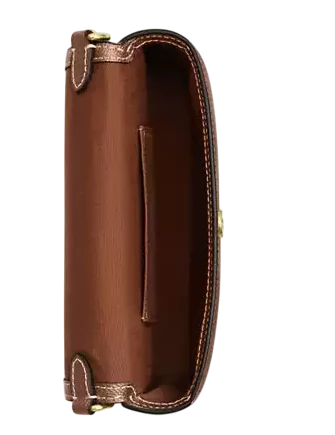 Coach Mini Josie Top Handle Bag In Signature Canvas Brown Copper 