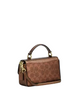 Coach Mini Josie Top Handle Bag In Signature Canvas Brown Copper 
