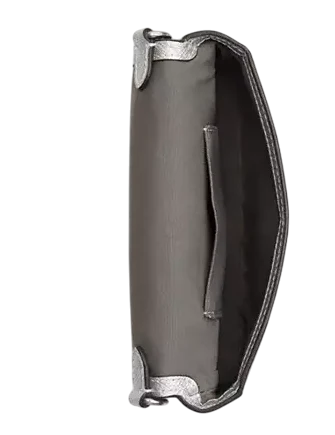 Coach Mini Josie Top Handle Bag In Signature Canvas Gray Silver