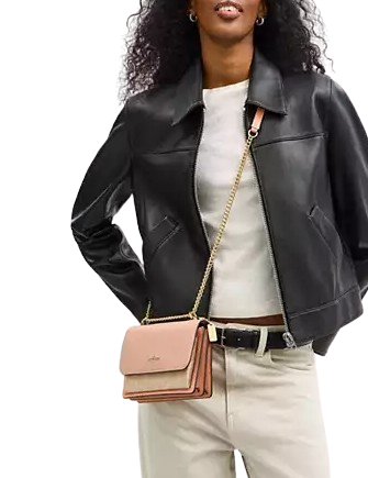 Coach Mini Klare Crossbody Bag In Colorblock Signature Canvas Cream Sand