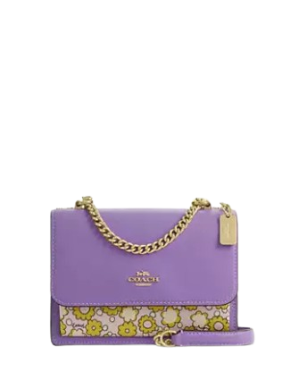 Coach Mini Klare Crossbody Bag In Colorblock With Floral Print