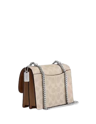 Coach Mini Klare Crossbody Bag In Signature Canvas Sand Taupe