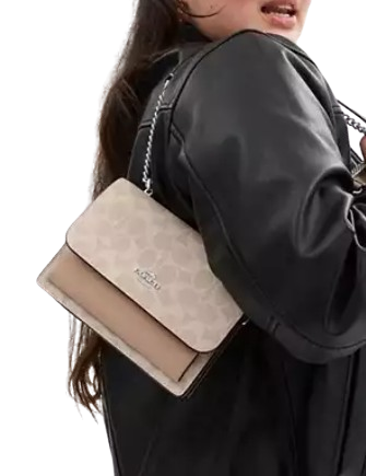 Coach Mini Klare Crossbody Bag In Signature Canvas Sand Taupe