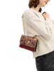 Coach Mini Klare Crossbody Bag In Signature Canvas With Cherry Print Tan 