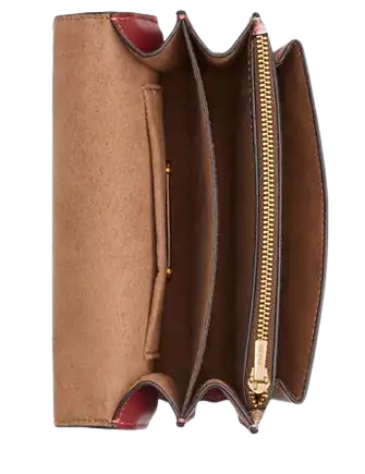 Coach Mini Klare Crossbody Bag In Signature Canvas With Cherry Print Tan 