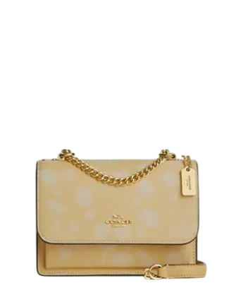 Coach Mini Klare Crossbody Bag With Floral Print Washed Yellow