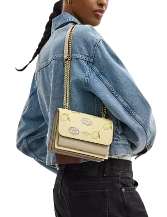Coach Mini Klare Crossbody Bag With Lemon Print Garden Glade