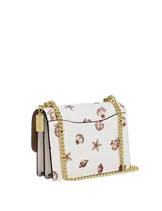 Coach Mini Klare Crossbody Bag With Shell Print Chalk
