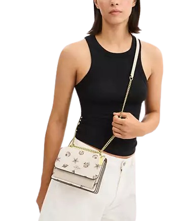 Coach Mini Klare Crossbody Bag With Shell Print Chalk