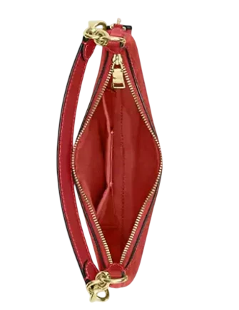 Coach Mini Payton Bag In Signature Canvas Crimson