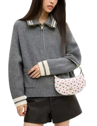 Coach Mini Payton Bag With Cherry Print Chalk
