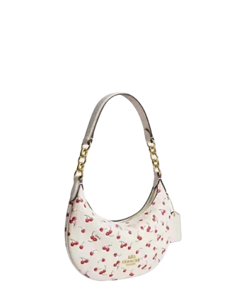 Coach Mini Payton Bag With Cherry Print Chalk