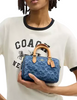 Coach Mini Rowan Crossbody Bag In Signature Denim Indigo