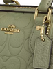 Coach Mini Rowan Crossbody Bag In Signature Leather Pistachio