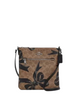 Coach Mini Rowan File Bag In Signature Canvas With Bow Print Tan Black 
