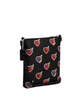 Coach Mini Rowan File Bag With Heart Bolt Print Black