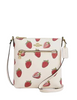 Coach Mini Rowan File Bag With Strawberry Print Chalk