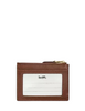Coach Mini Skinny ID Case In Signature Chenille Light Khaki Vintage Brown