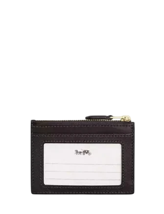 Coach Mini Skinny ID Case In Signature Chenille Truffle