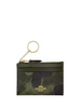 Coach Mini Skinny Id Case In Signature Camo Print Dark Cypress