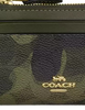 Coach Mini Skinny Id Case In Signature Camo Print Dark Cypress
