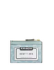Coach Mini Skinny Id Case In Signature Canvas Light Blue