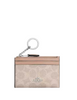 Coach Mini Skinny Id Case In Signature Canvas Sand Taupe