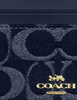 Coach Mini Skinny Id Case In Signature Denim