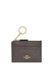 Coach Mini Skinny Id Case With Quilting Slate