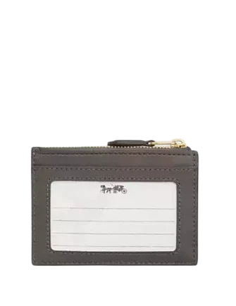 Coach Mini Skinny Id Case With Quilting Slate